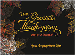 Select a verse or write your own. Gratitude Name Card D1696U-4B
